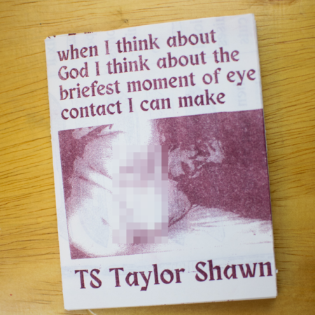 when i think about god i think about the briefest moment of eye contact i can make